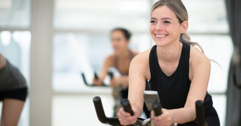 first indoor cycling class