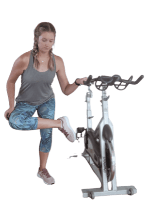 Work your buttocks after cycling with a Figure Four Stretch